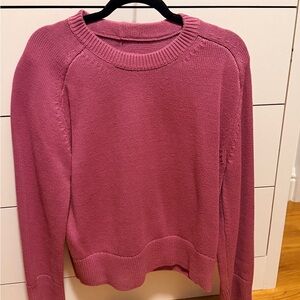Abercrombie & Fitch Raspberry Crew Neck Sweater